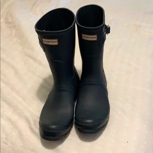Navy Blue Hunter Rain Boots